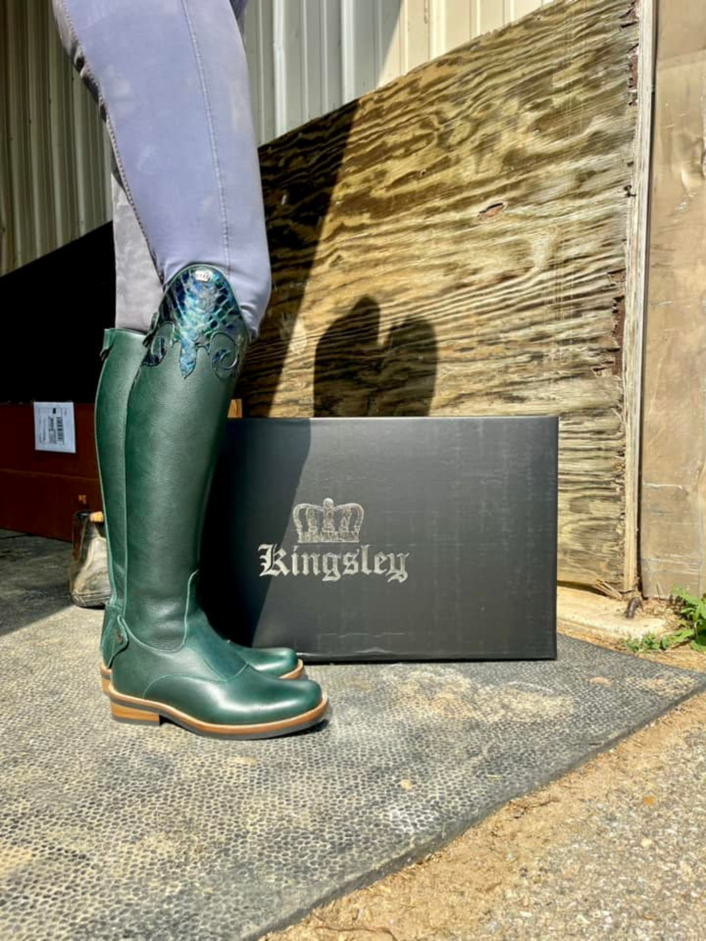 Kingsley Denver Boots (Paxson Petrol and Azul Pearl)
