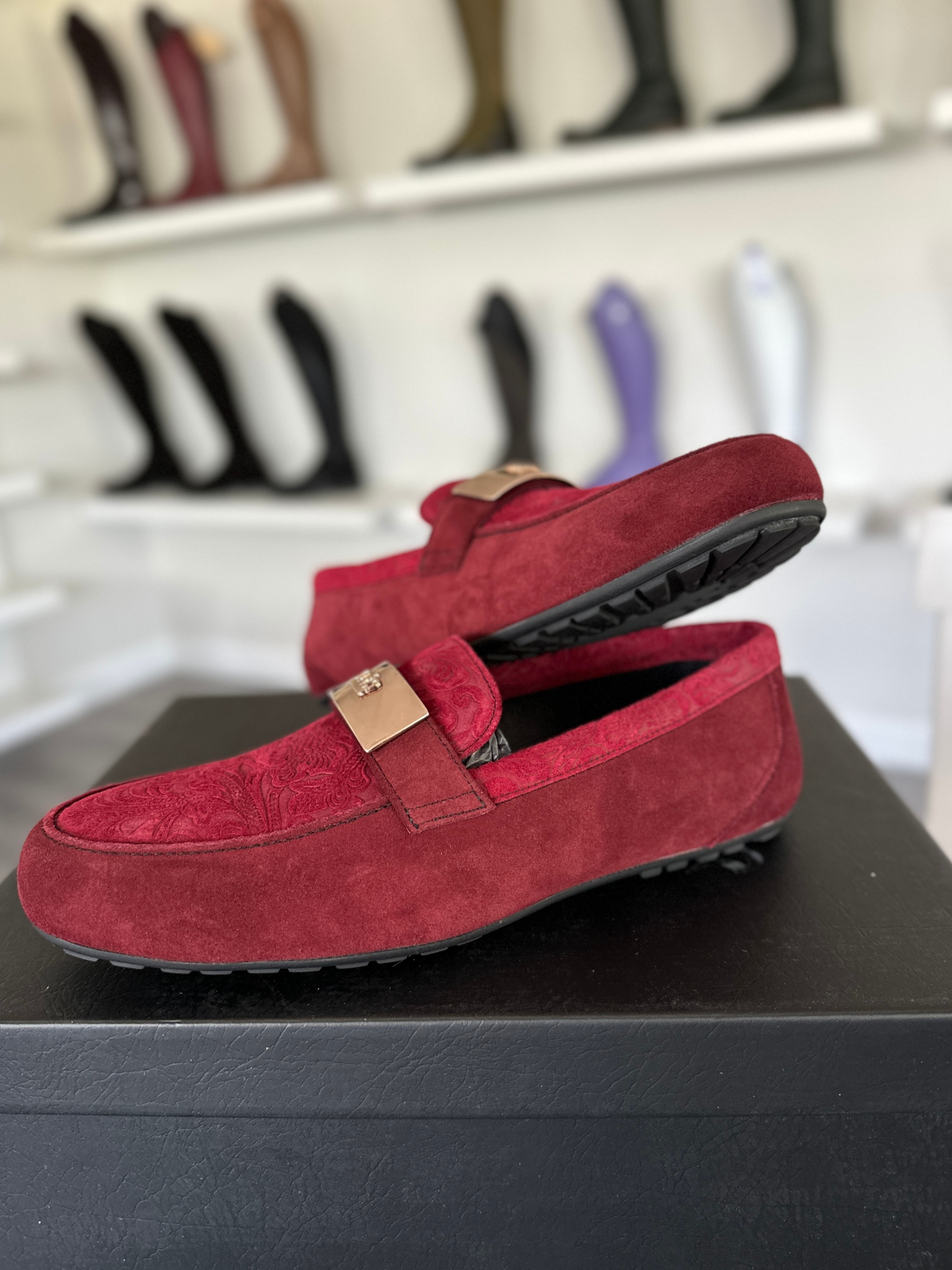 Kingsley Mazy Loafer (Floral Red)