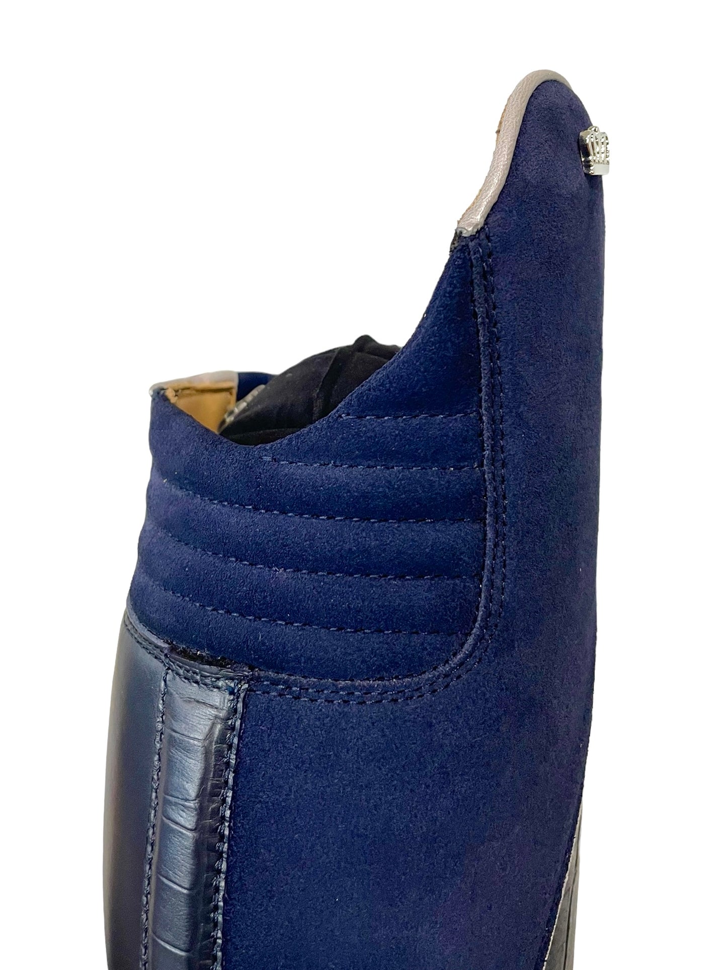Kingsley Capri 02 (Croc and Darkblue Suede)