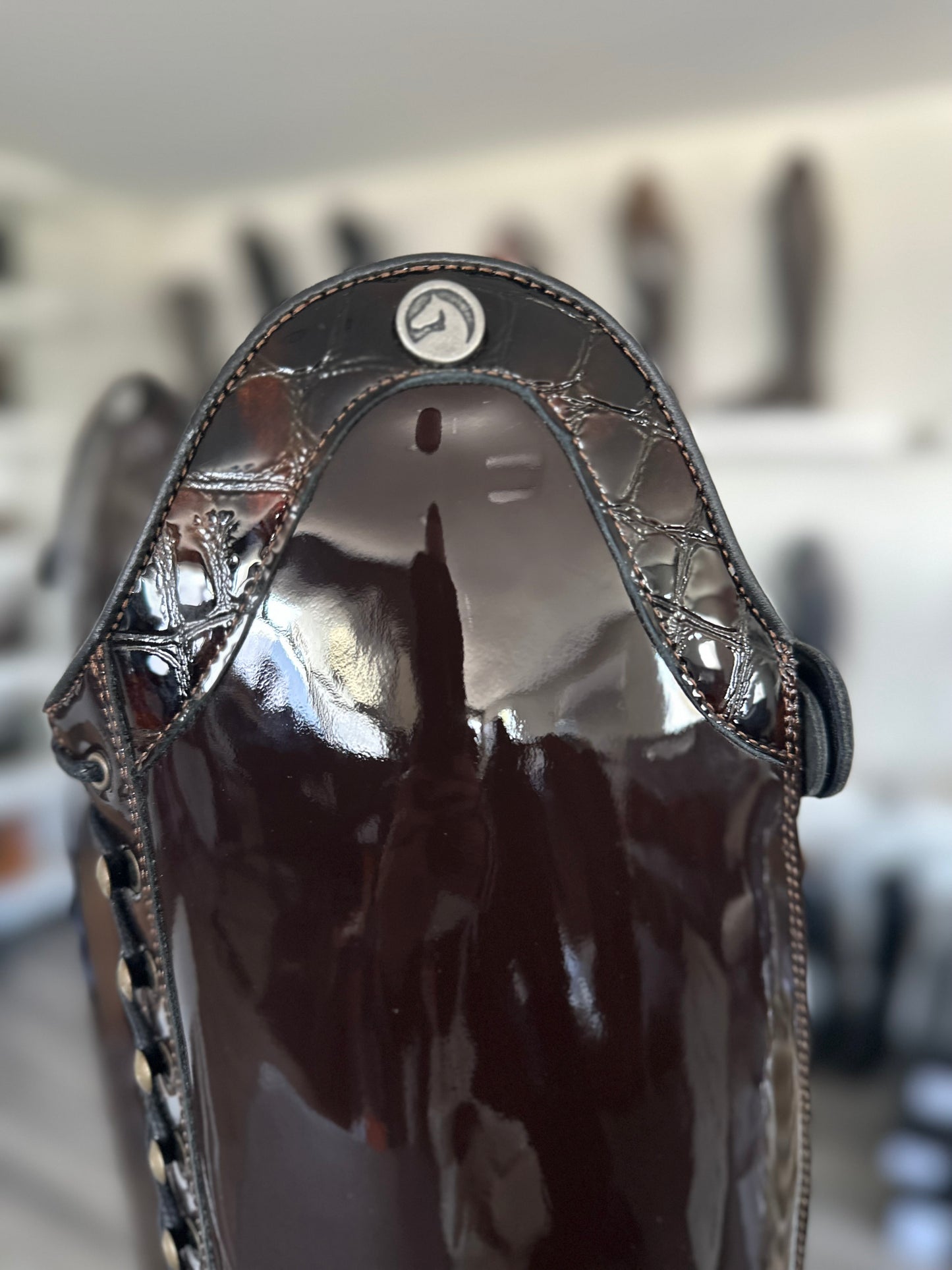 Chester Madrid Dressage Boot (Patent Brown)