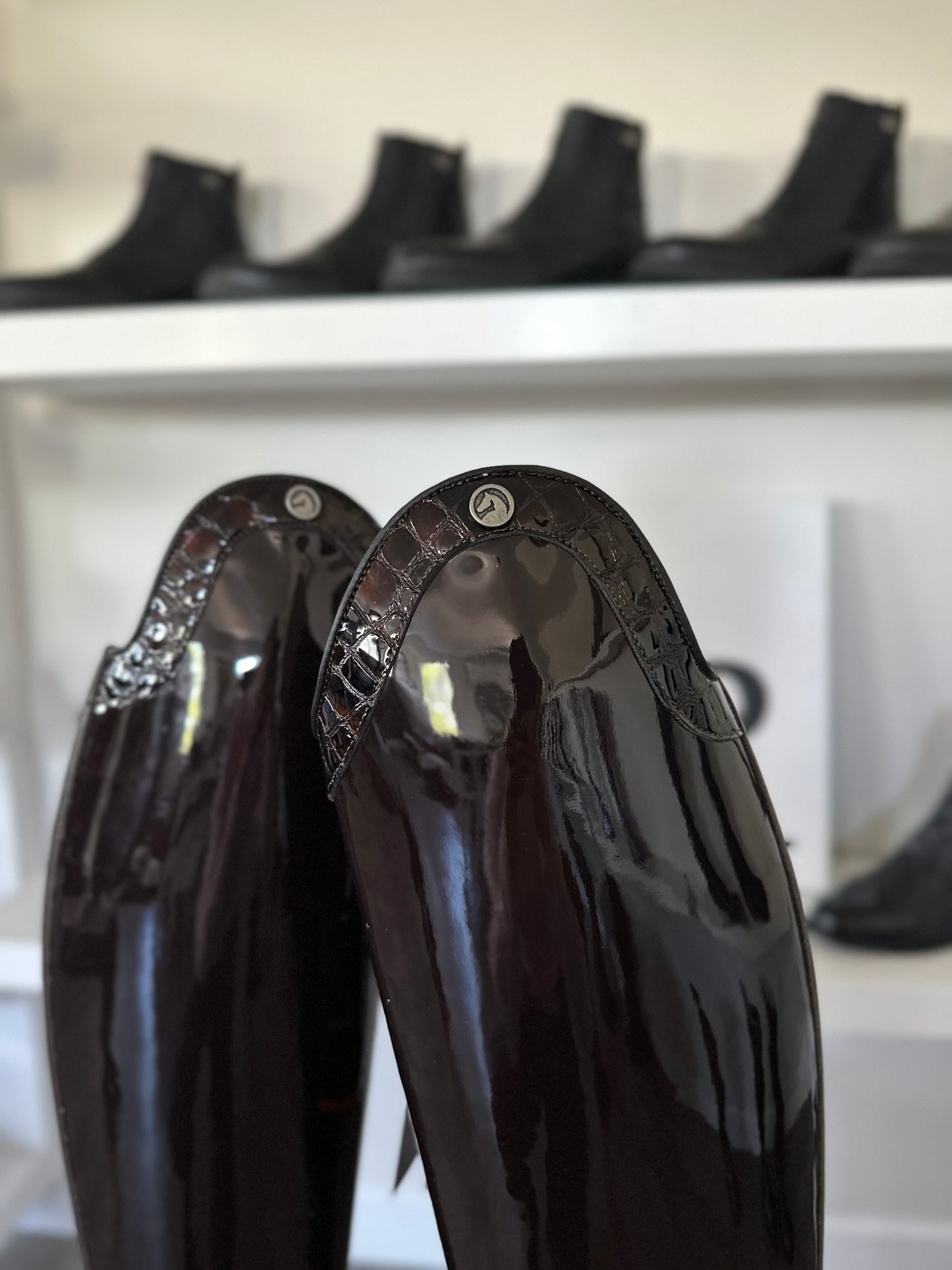 Chester Aachen Dressage Boot (Patent Brown)