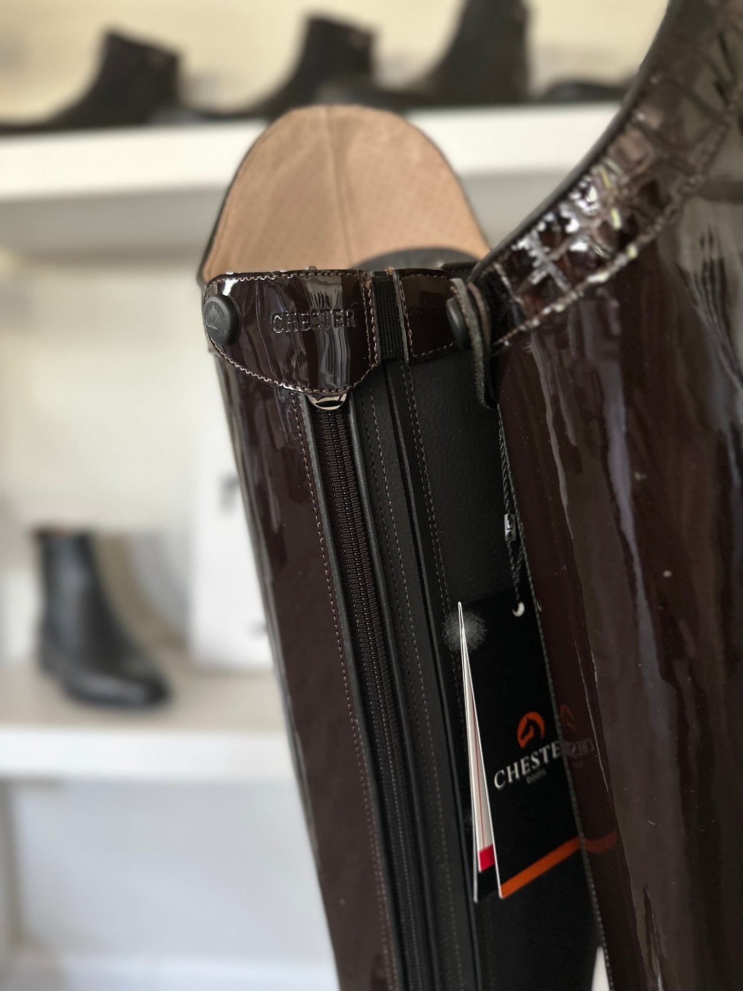 Chester Aachen Dressage Boot (Patent Brown)
