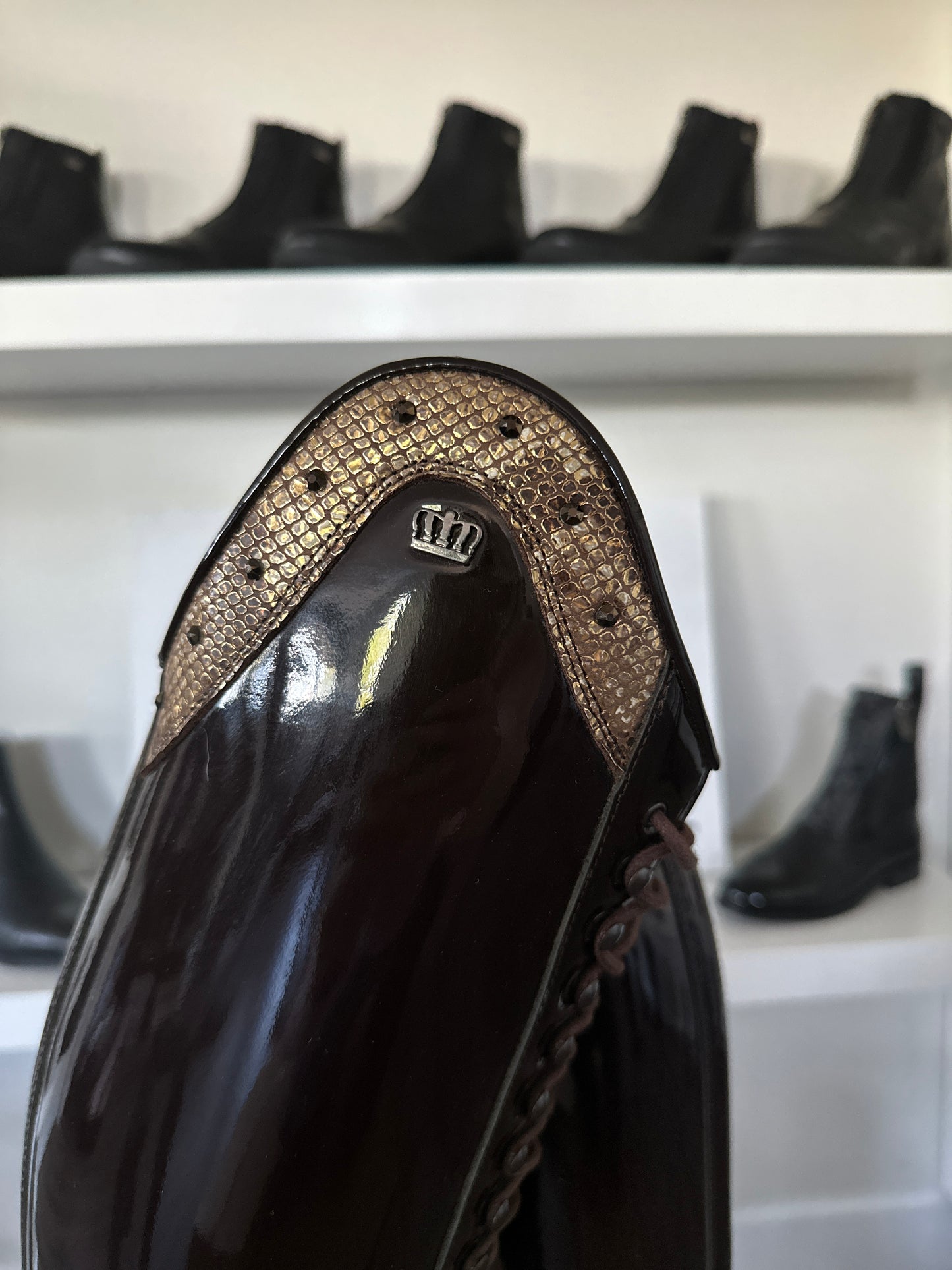 Kingsley Orlando 02 Dressage Boot (Roma Castanho and Morphin Gold)