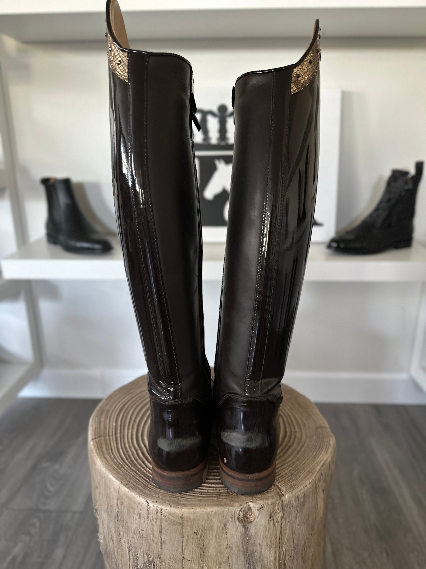 Kingsley Orlando 02 Dressage Boot (Roma Castanho and Morphin Gold)