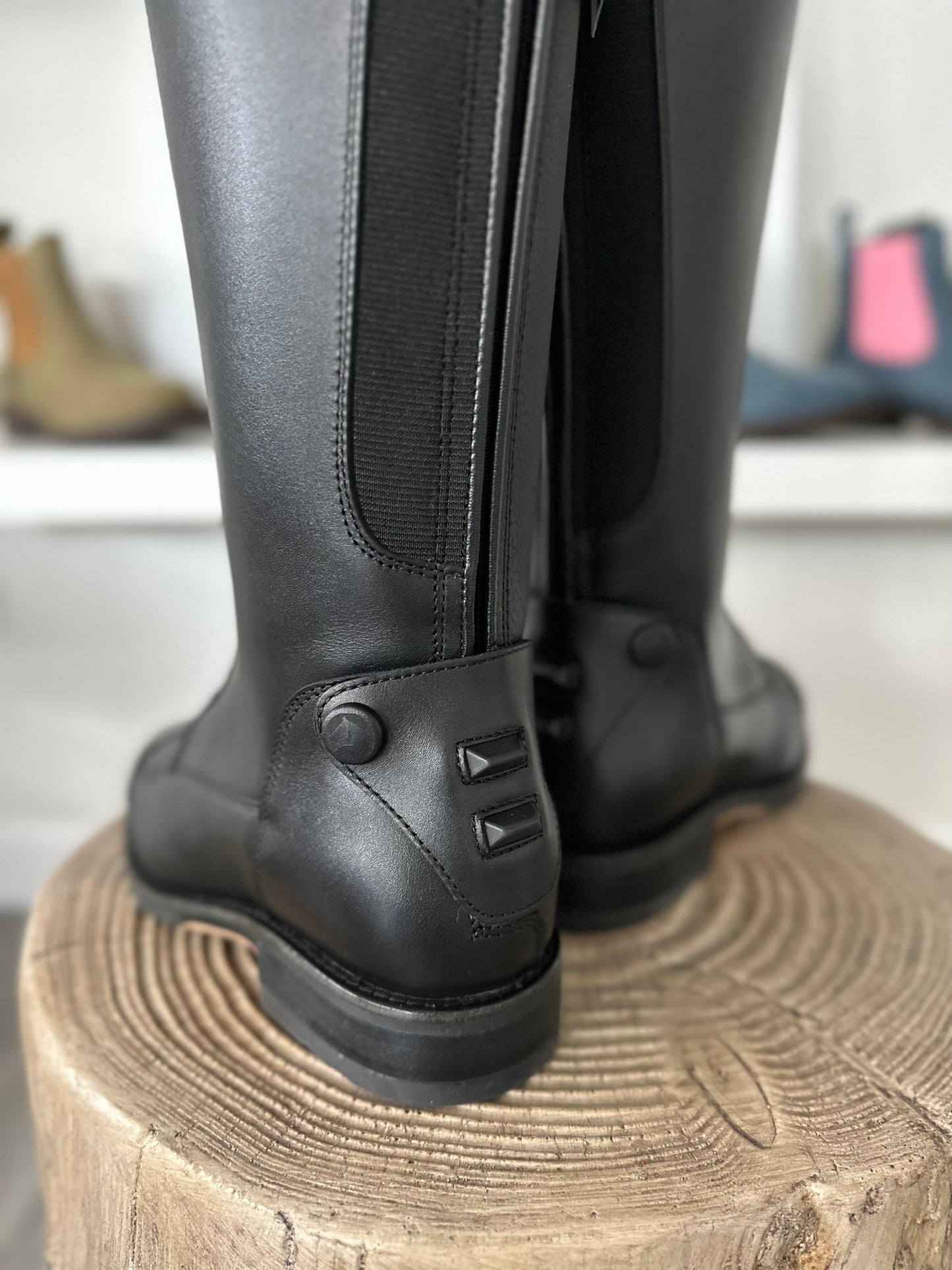 Chester Madrid Lace Up Boot (Black with Patent Croc)