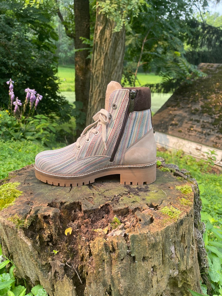 Kingsley Regina Biker Boot (Sand Linen)