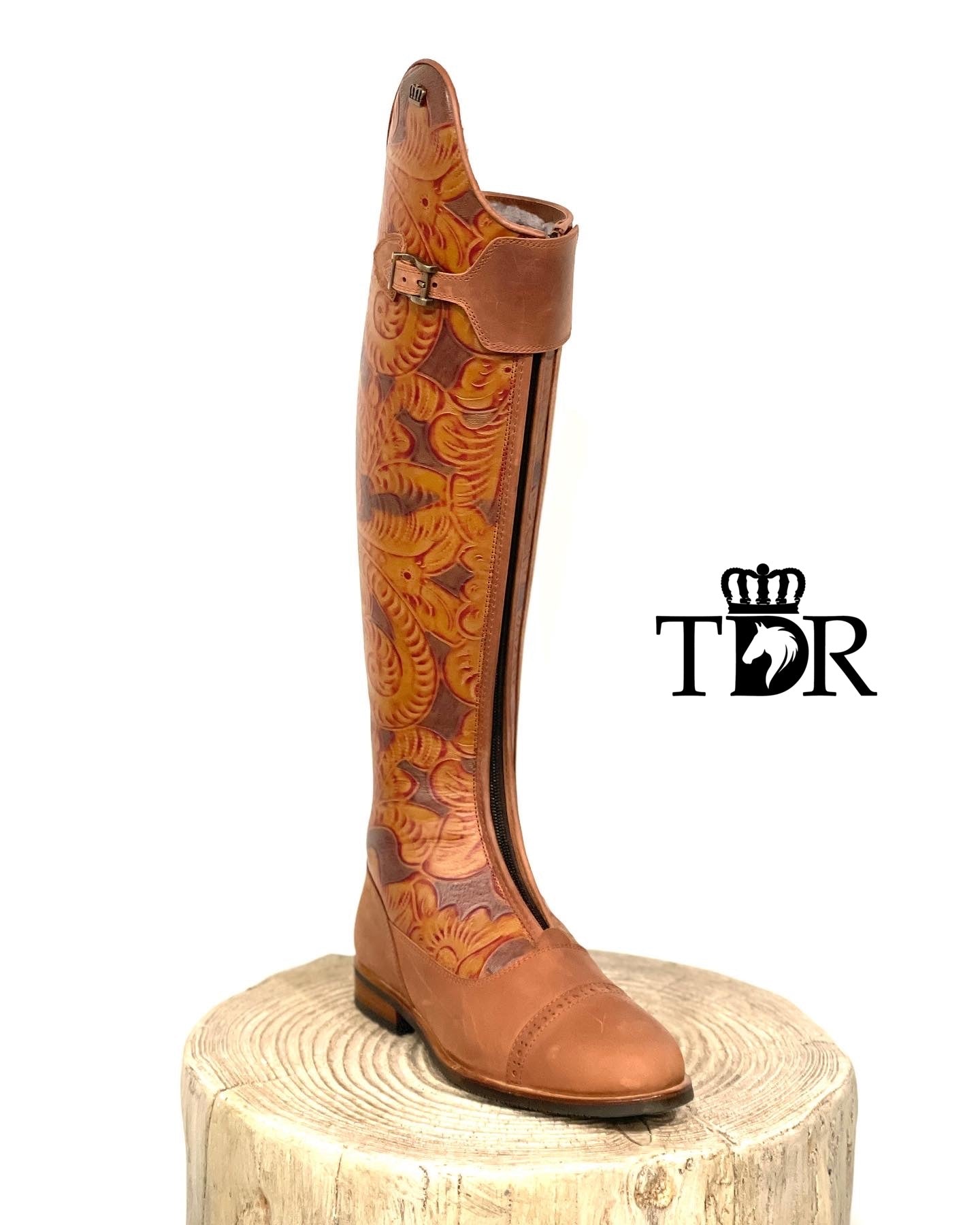 Kingsley WINTER London 01 Boot (Engraved Chestnut)