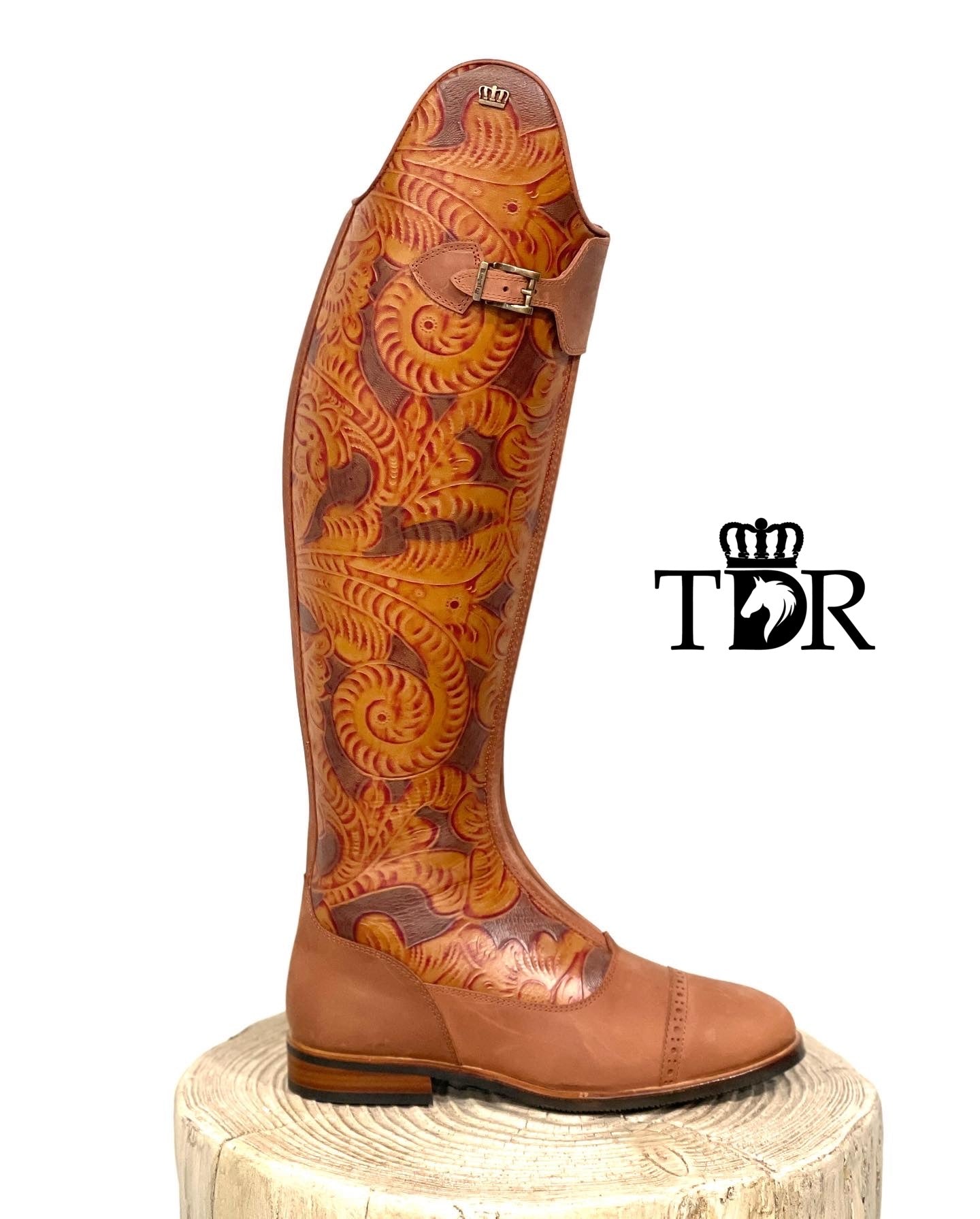 Kingsley WINTER London 01 Boot (Engraved Chestnut)