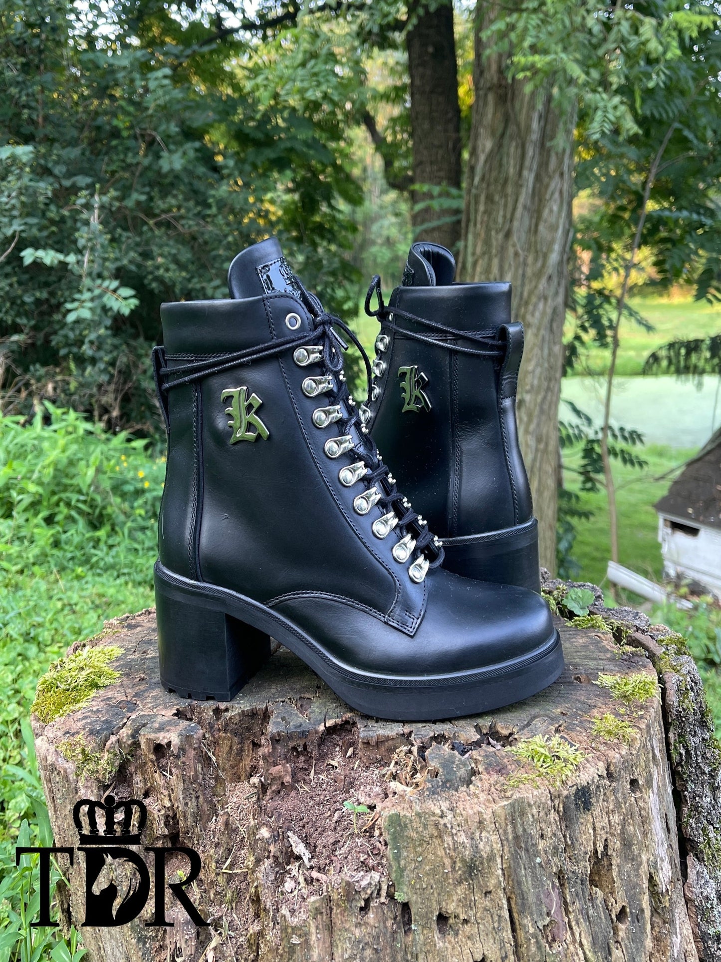 Kingsley Sandra Biker Boot (Nature Black)