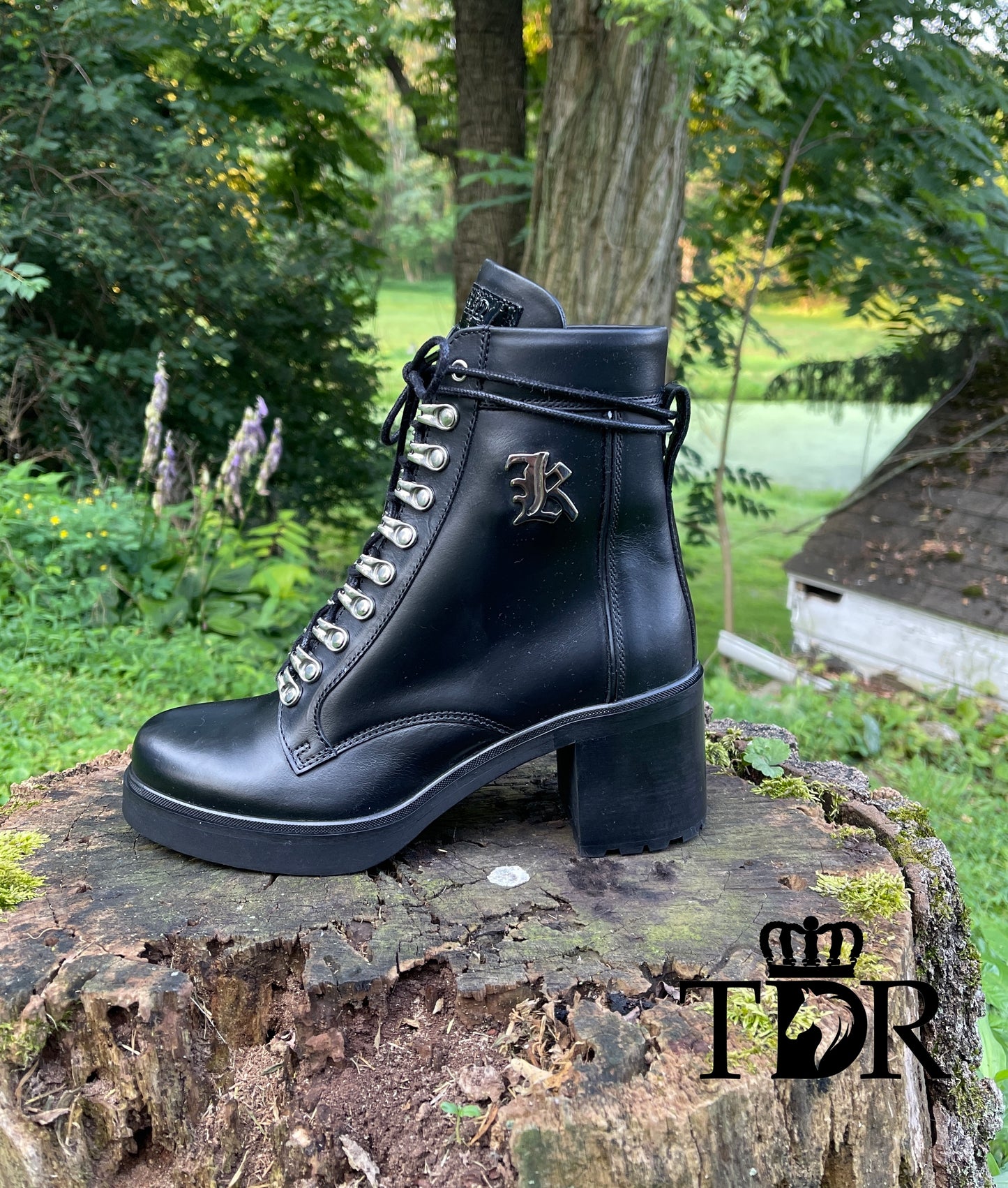 Kingsley Sandra Biker Boot (Nature Black)