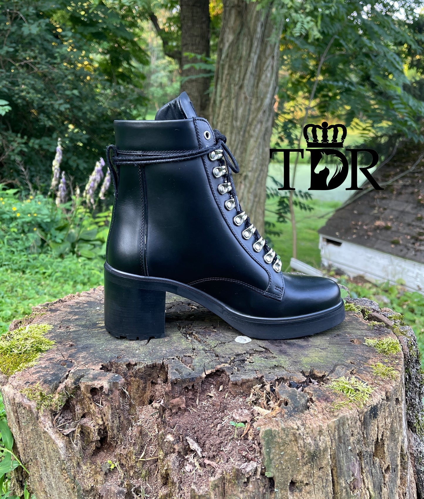 Kingsley Sandra Biker Boot (Nature Black)