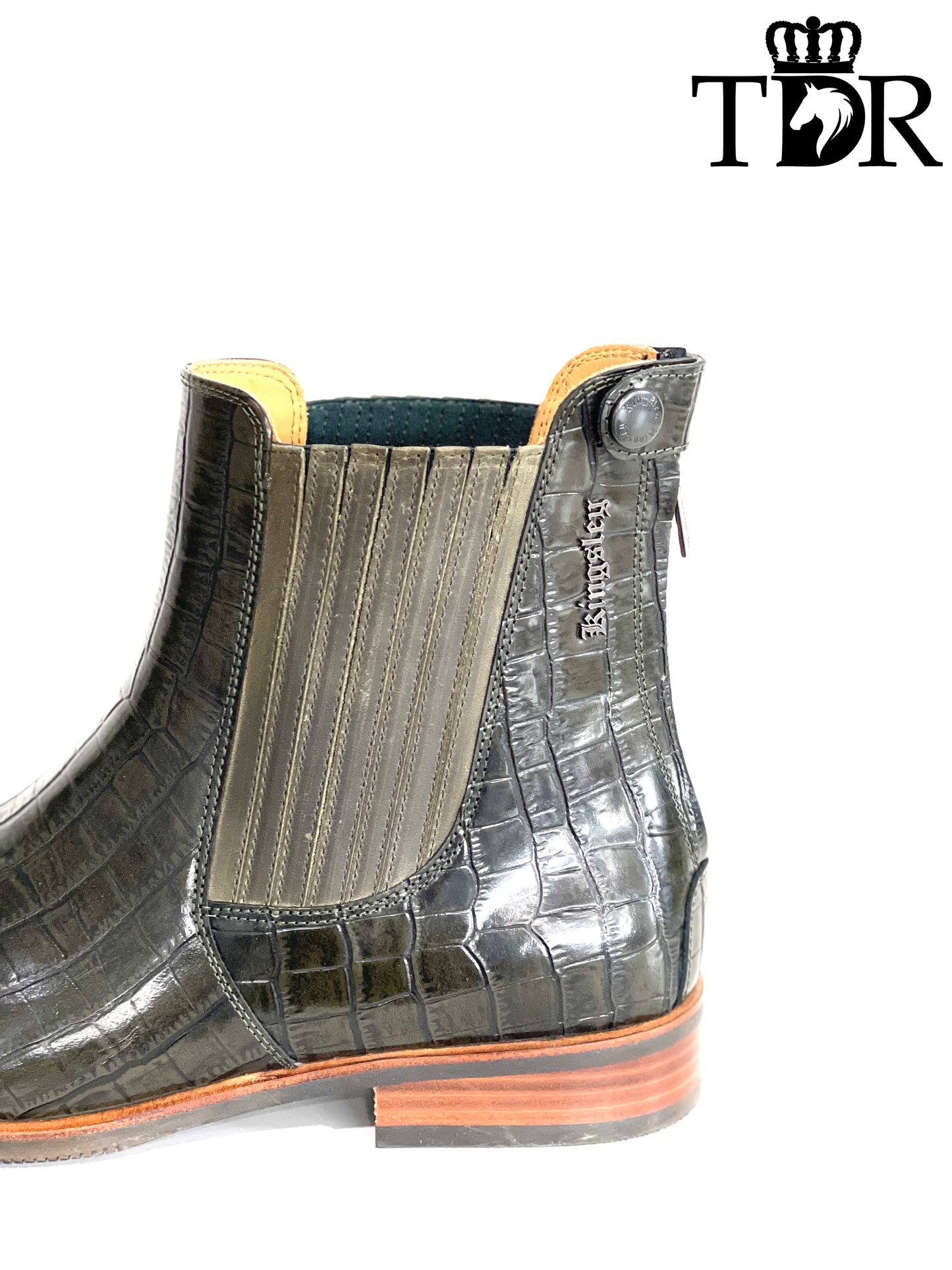 Kingsley Berlin Short Boot (Croco Beleza Fustagno)