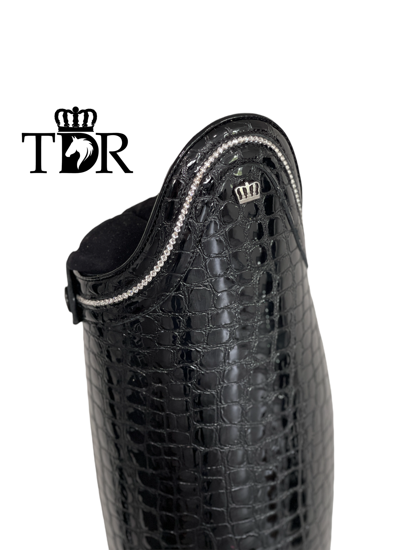 Kingsley Capri 01 Dressage Boot (Croco Bril Black)