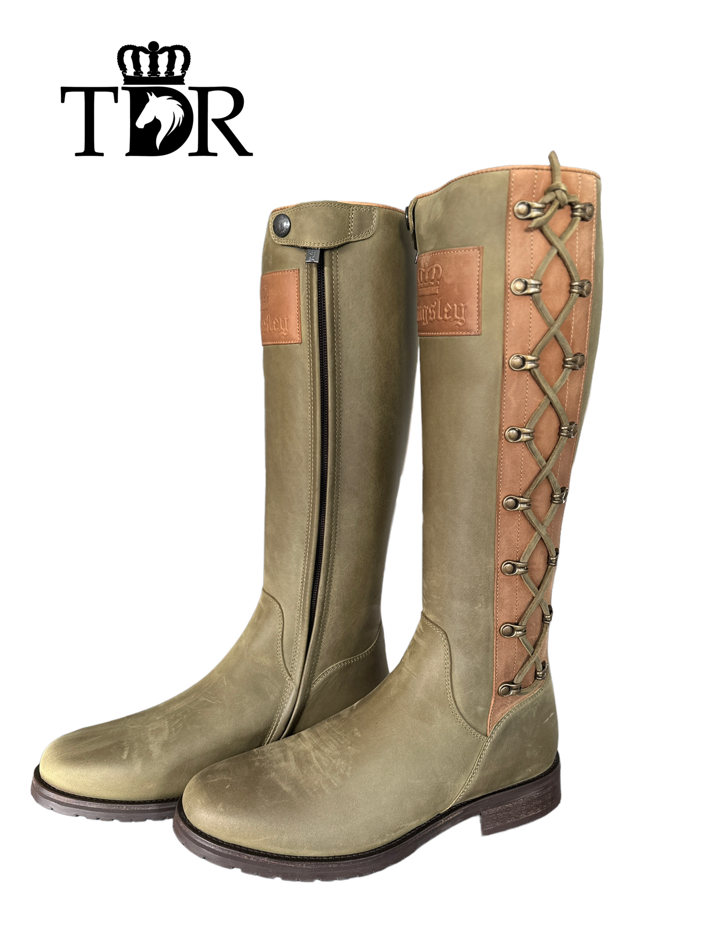Kingsley WINTER Calgary Boot (Gaucho Green and Brown)