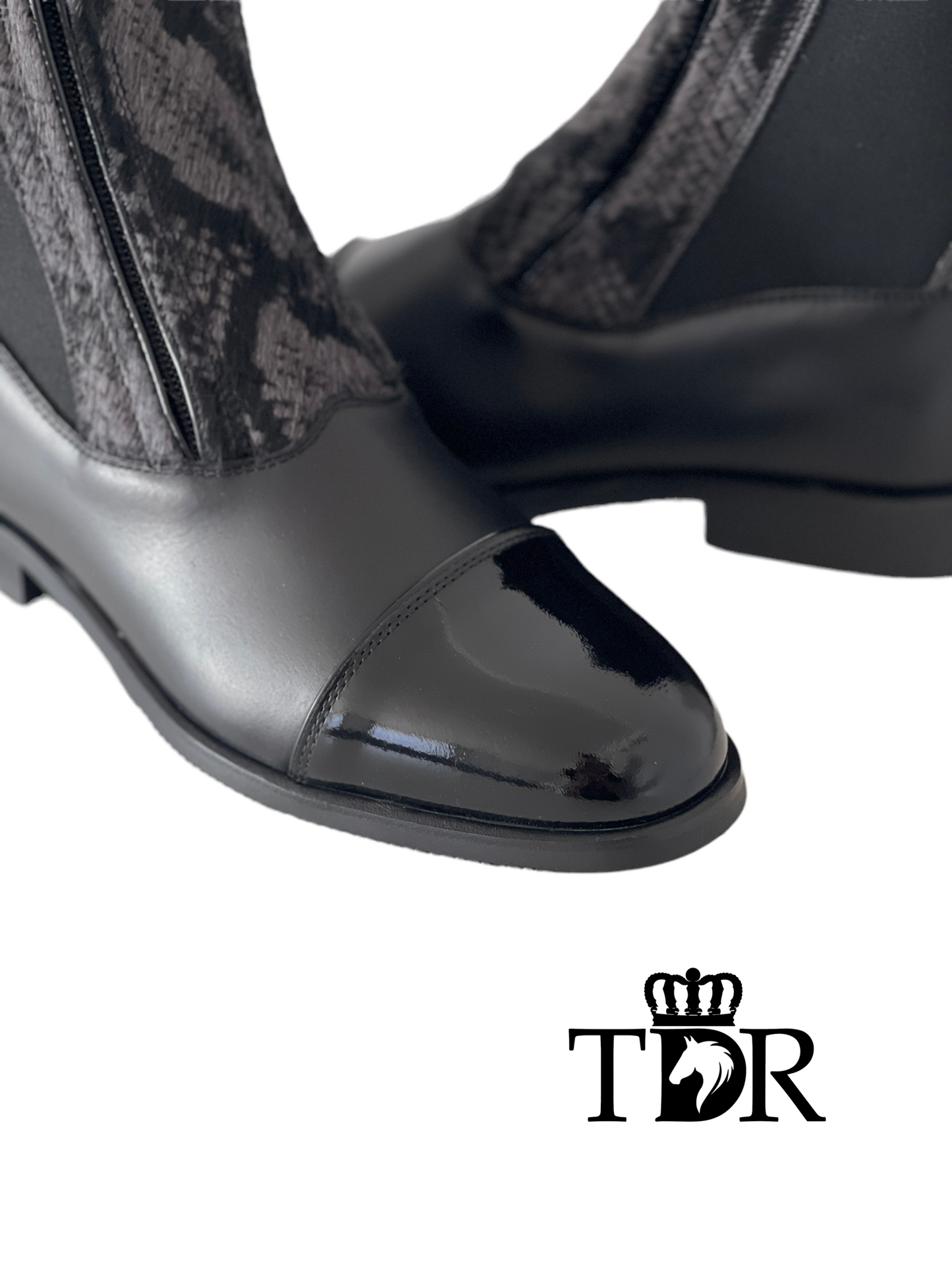 Kingsley Zambia Paddock Boot (Snake Black Print)