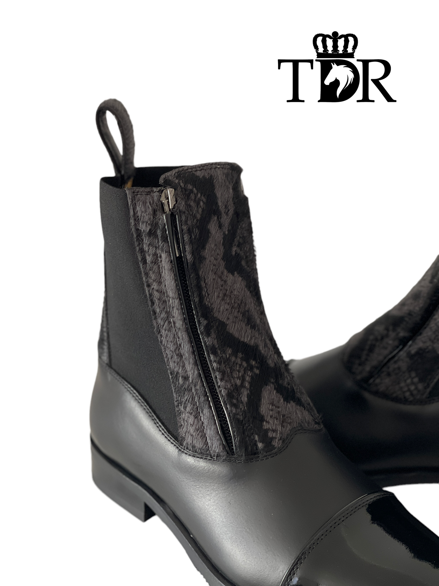 Kingsley Zambia Paddock Boot (Snake Black Print)
