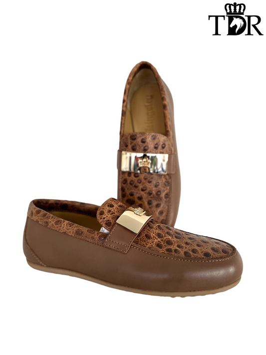 Kingsley Mazy Loafer (Ostrich Camel)