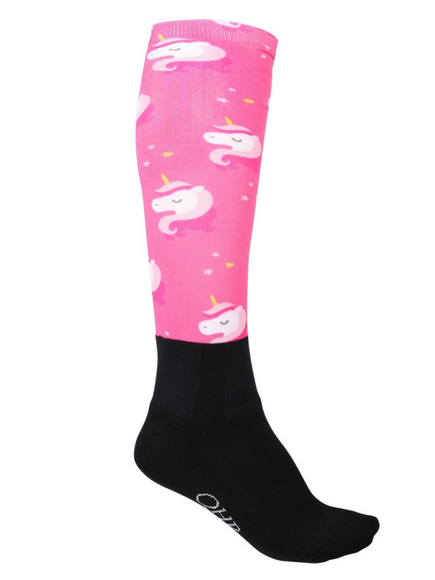 QHP Boot Socks Cheery Pinky Unicorn