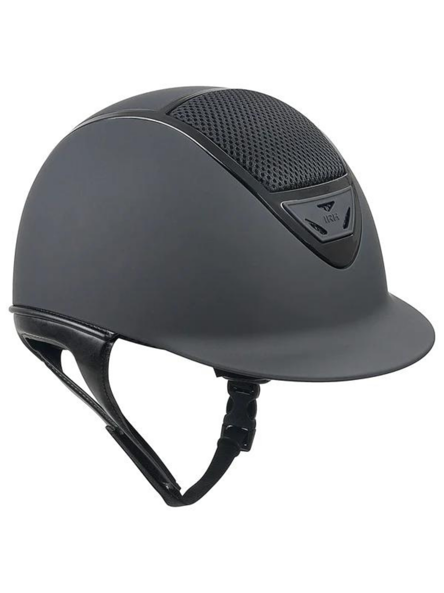 IRH XLT Premium Show Helmet (Matte Black with Gloss Black Vent)