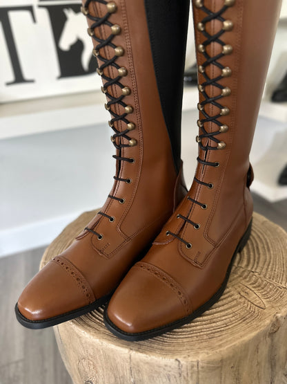 Chester Madrid Lace-up Boot (Cognac)