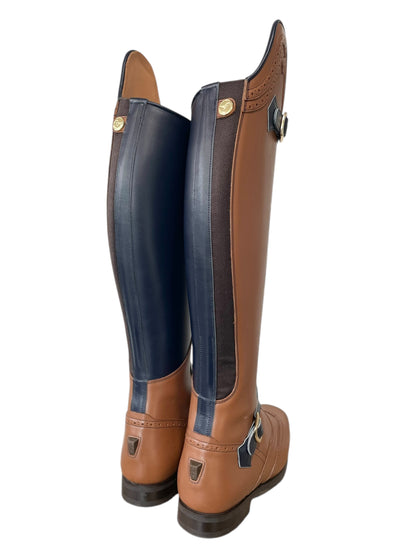 Celeris Polo Boot (Cognac and Navy)