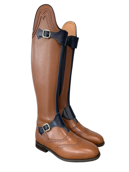 Celeris Polo Boot (Cognac and Navy)