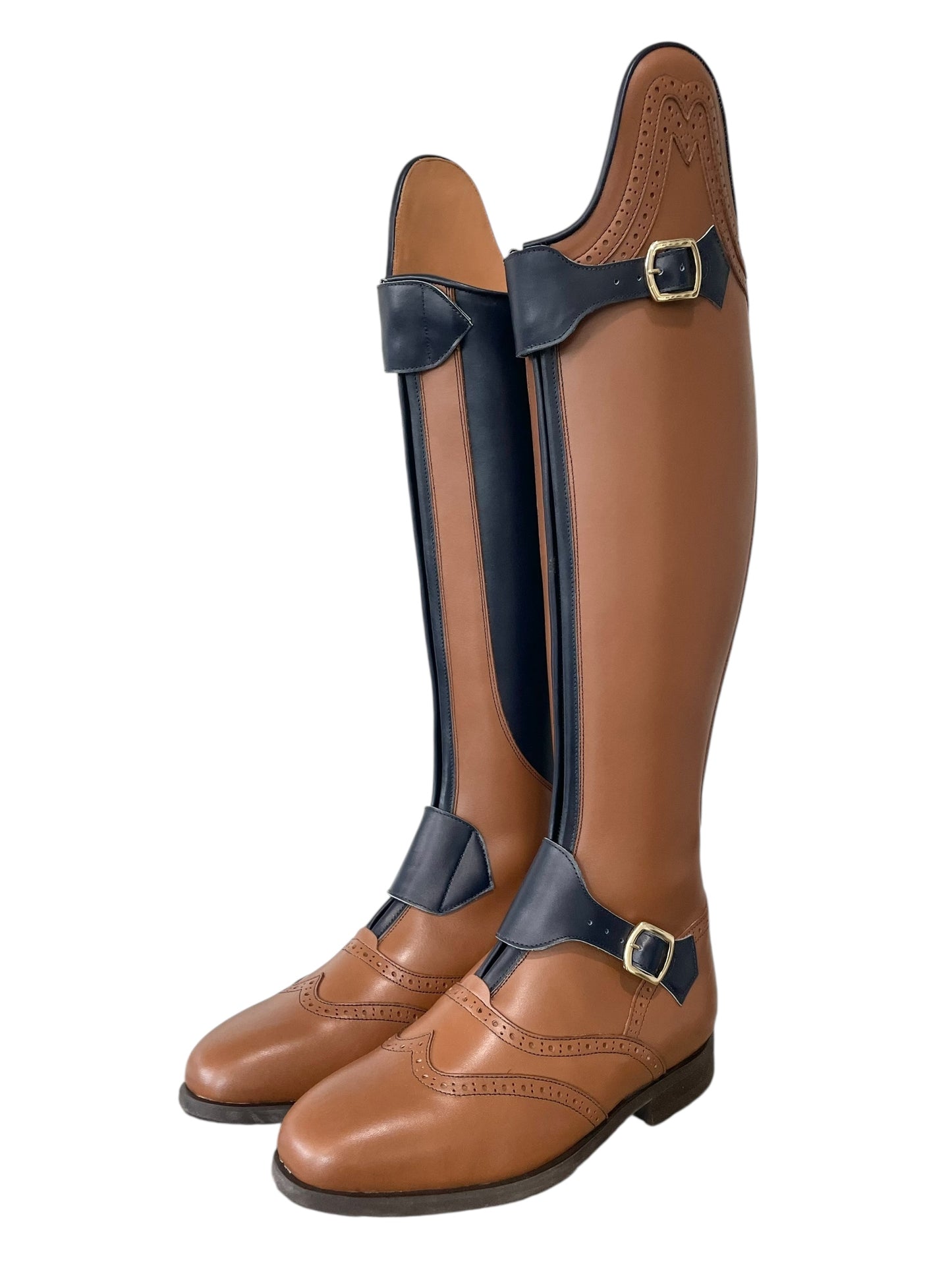 Celeris Polo Boot (Cognac and Navy)