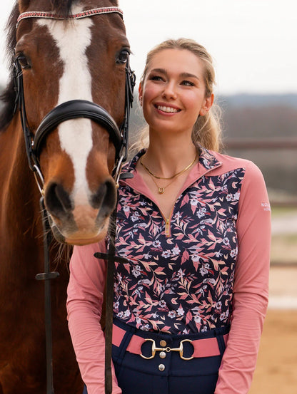 Novella Leah Shirt (Dusty Rose Floral)