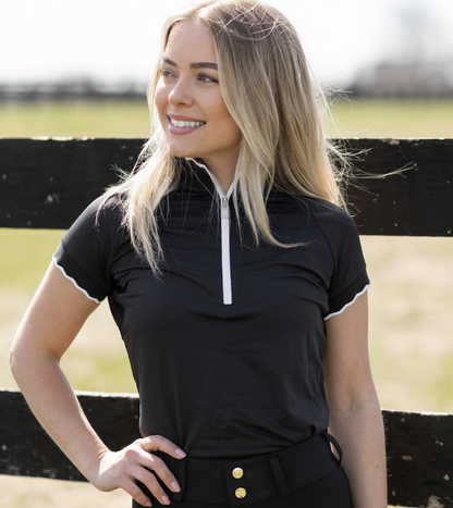 Novella Barn Shirt (Long Sleeve or Short Sleeve in Black)