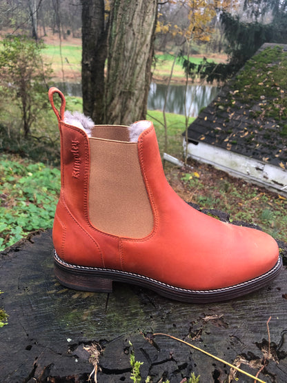Kingsley Amsterdam Short Boot (Gaucho Terracotta/Sheepskin Lined)