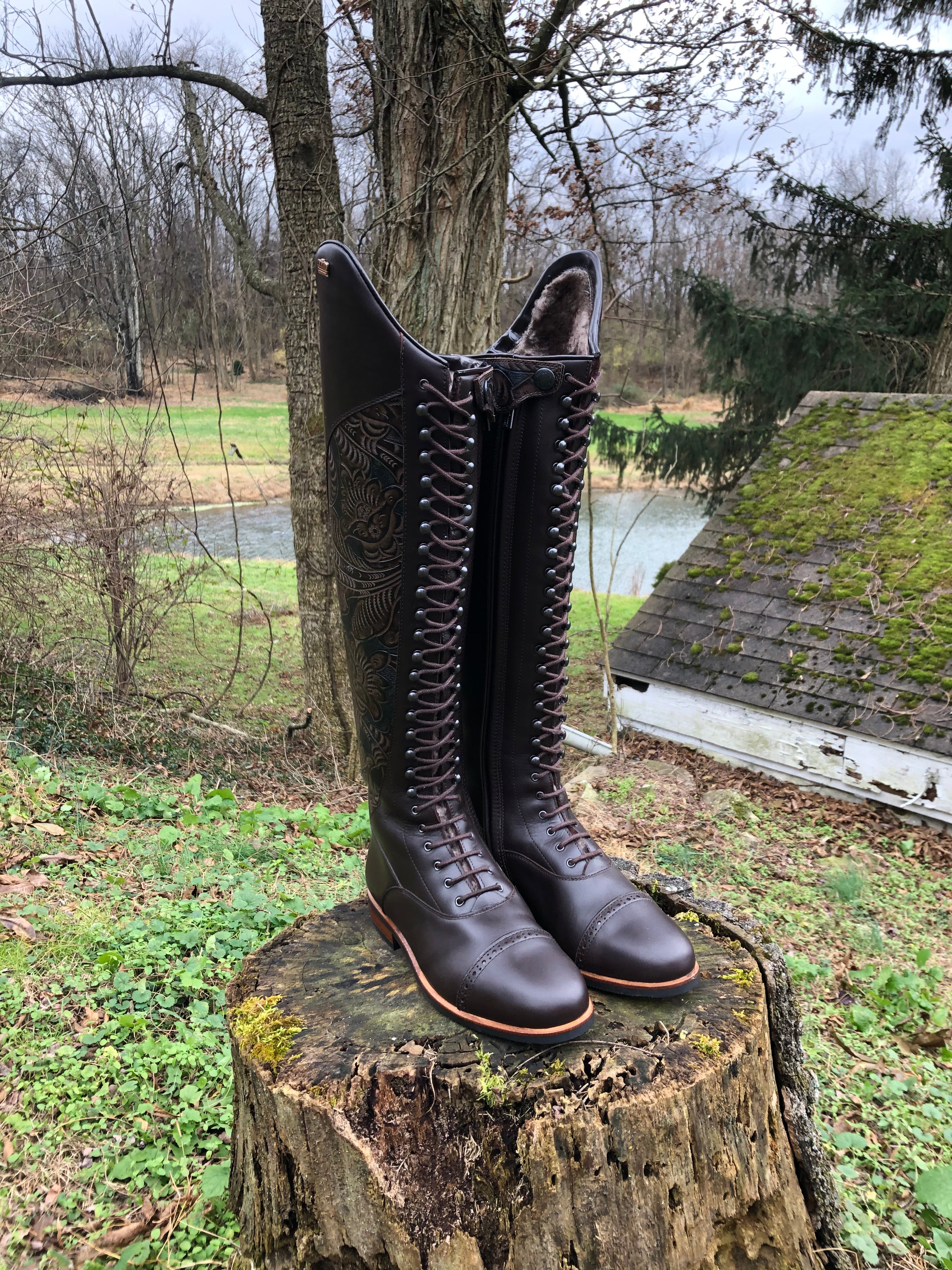 Kingsley WINTER Orlando 02 Dressage Boot Nature Brown The