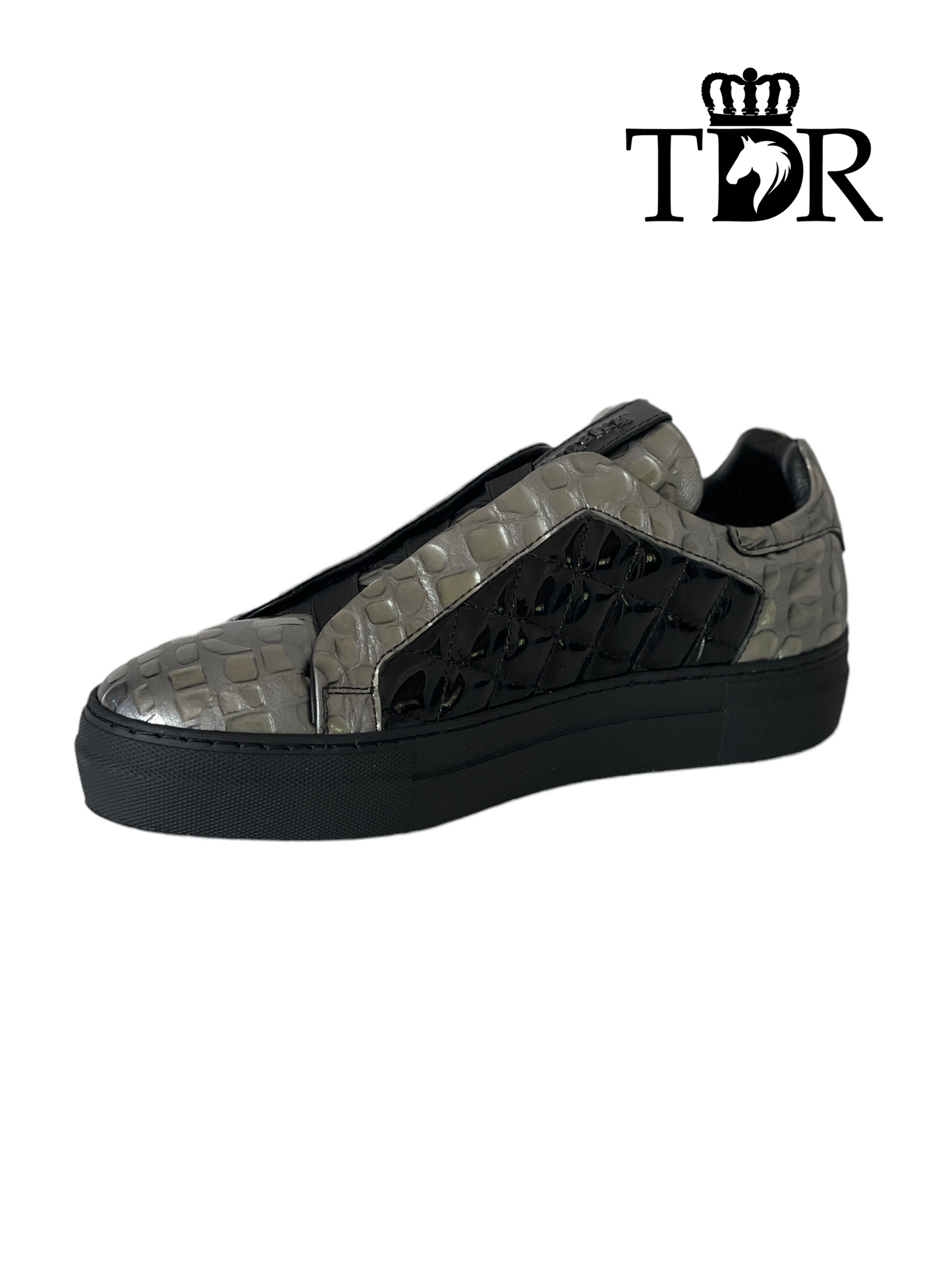 Kingsley Cross Sneaker Grey and Black (38)
